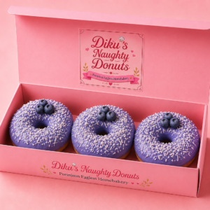 BlueMoon Donut Box (3 pcs) (Copy)