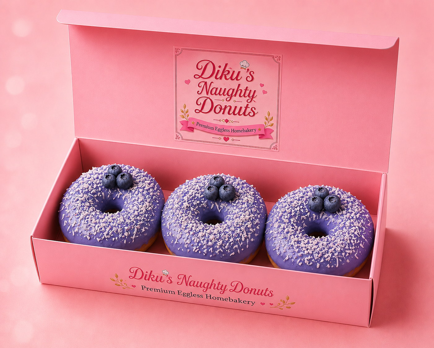 BlueMoon Donut Box (3 pcs) (Copy)