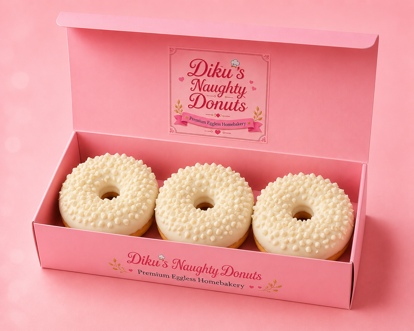 Snow Kiss Donut Box (3 pcs)