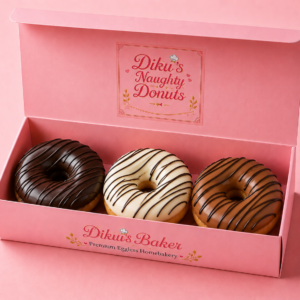 Triple Ring Donut Box (3 pcs)